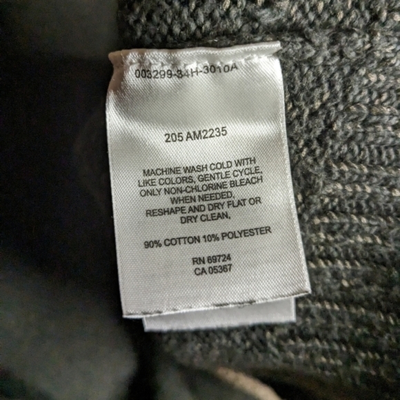 Columbia Large Men's Olive Green‎ w/ Tan Trim Crewneck Pullover Sweater - Picture 5 of 12